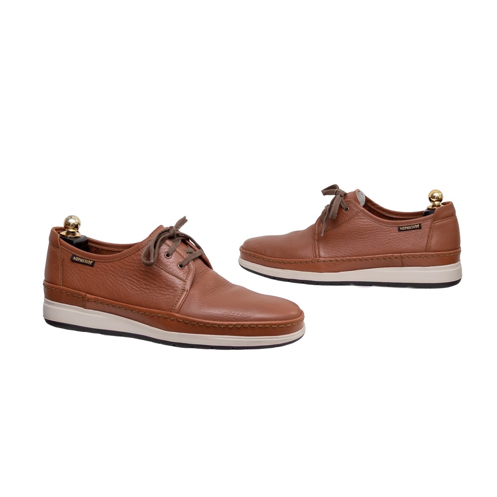 Mephisto HARRY Air-Relax Brown Leather Lace Up Walking Shoes Oxfords Mens US 10